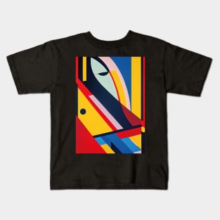 A Woman and a Tram 003 - Abstract soviet realism - Trams are Awesome! Kids T-Shirt